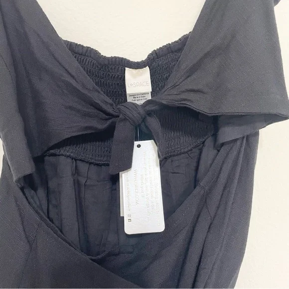 NWT L SPACE Black Morning Star Dress Cover Up Size Medium - Picture 4 of 8